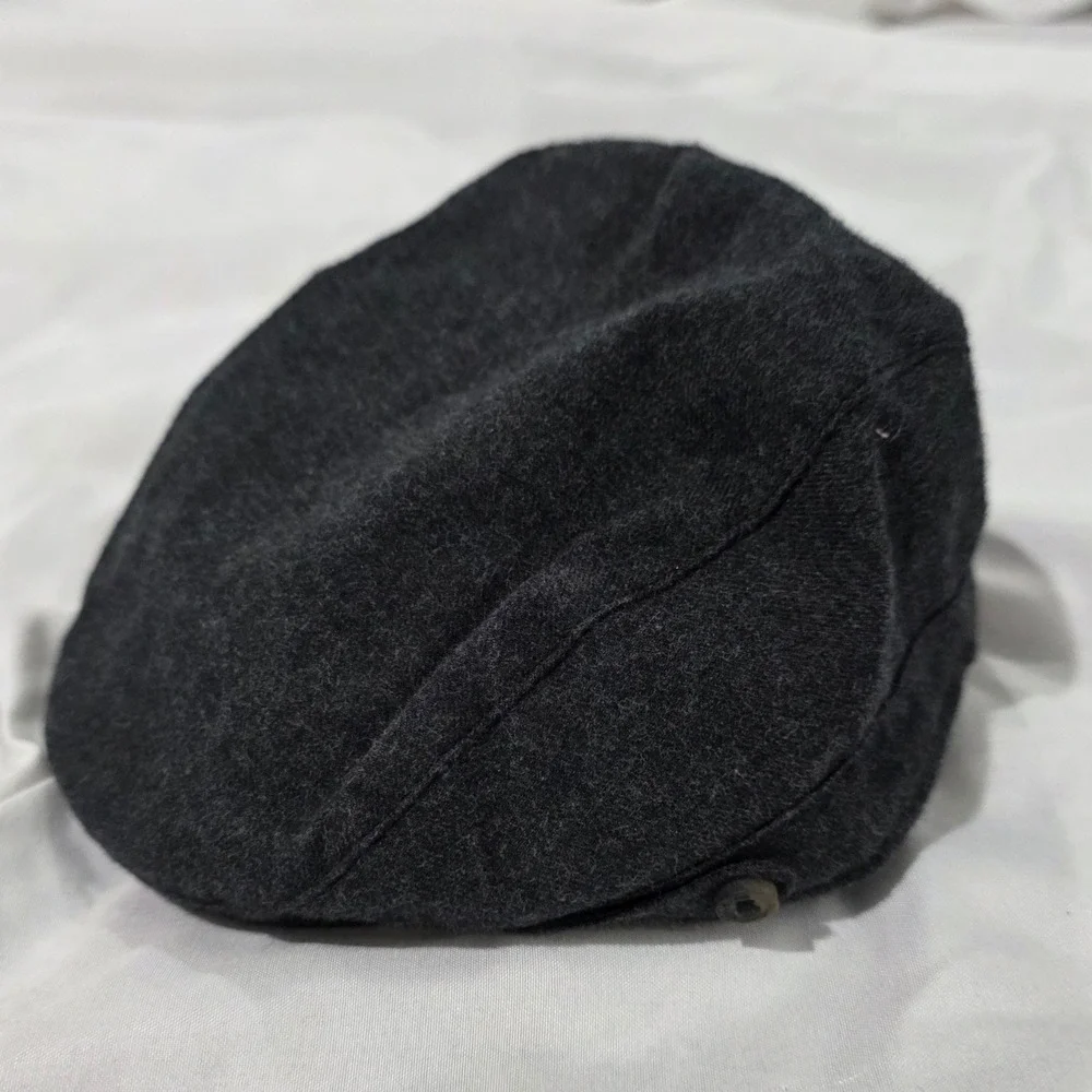 Janie and Jack Boys Flat Cap Kids 12-18 Months Gray Newsboy Driving Hat